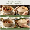 thumbnail image 5 of MAGNIFIQUE 4.5 Quart Brown Sugar Round Claypot Multi-Cooker, Digital Slow Cooker with Removable Non-Toxic Pot, 5 of 8