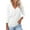 White, variant on Blmnix Graphic Tshirts for Women Slim Tunic Women Blouses for Work Long Sleeve V-Neck Tops