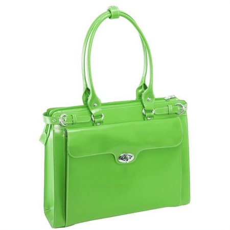 UPC: 0642154948311 | McKlein WINNETKA  Ladies  Laptop Briefcase  Top Grain Cowhide Leather  Green (94831)