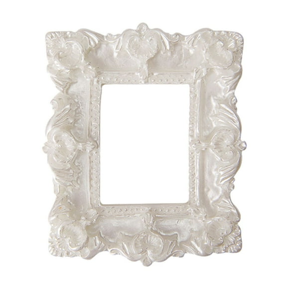 Family Photo Frame,Mini House Photo Frame Storage Rack Antique Photo Frame