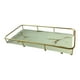thumbnail image 2 of Bandeja de Almacenamiento Individual, Caja de Almacenamiento, Decoración de , Soporte de Exhibición de Patrón de Mármol de Hierro para Baño, Do rayas doradas Baoblaze bandeja de almacenamiento, 2 of 8