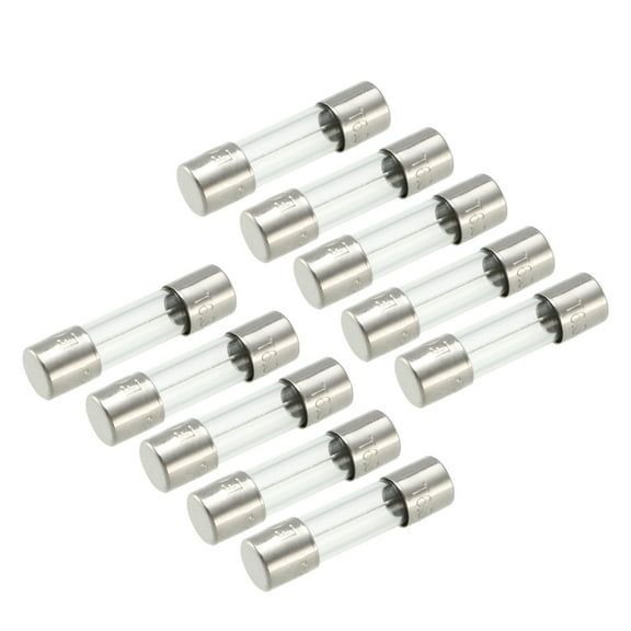 Uxcell 250V 6.3A Slow Blow Glass Cartridge Fuse 5mm x 20mm 10Pcs