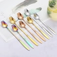 thumbnail image 2 of DISHAN Coffee Teaspoon Holding Cake Comfortable Grip Practical Stainless Steel Coffee Spoon, 2 of 4
