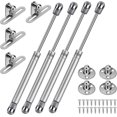 thumbnail image 1 of Hydraulic Struts, 4pcs Kitchen Door Hinge Gas Struts 100N Furniture Struts, Gas Struts for Kitchen Cabinet Door Lift with Screws, 1 of 5