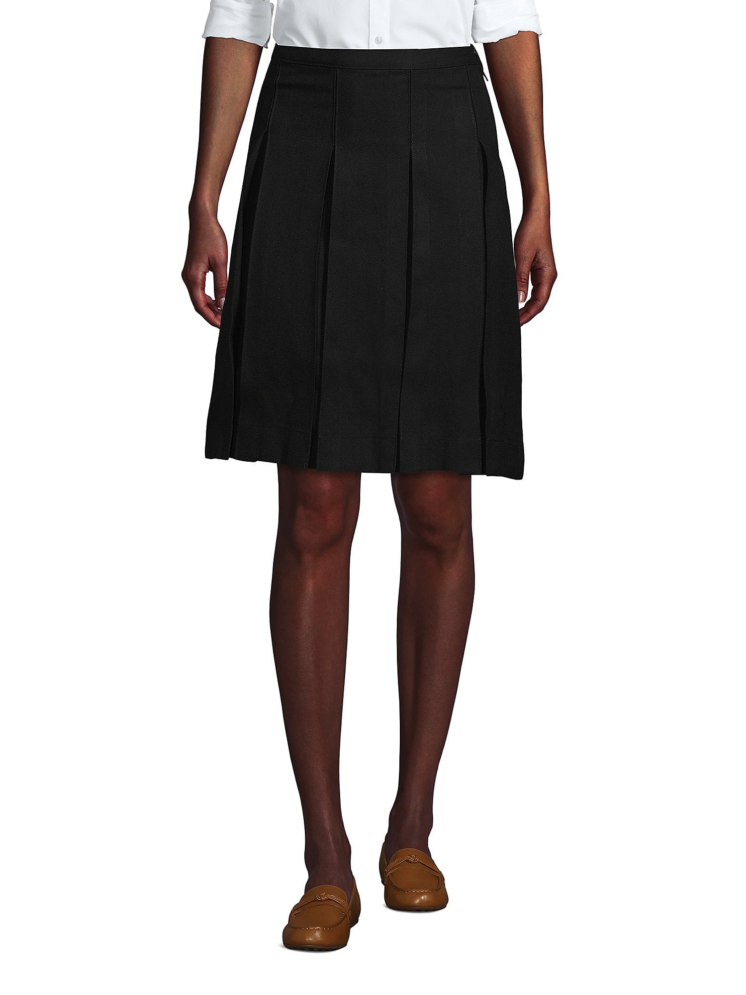 Lands' End School Uniform Women's Box Pleat Skirt Above The Knee