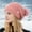 Pink, variant on Dyfzdhu Woolen Hat Women Fashion Wrap Warm Ear Protection Windproof Knit Hairball Beige