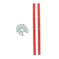 thumbnail image 1 of LOVIVER Planche à Roulettes Quatre Roues Planches en Plastique Vis Léopard Collision Protecteur Universel Longboard Glissière Garde Noir Diamant École Rouge, 1 of 8