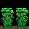 thumbnail image 1 of JIH Plastic Plants for Aquarium,Tall Artificial Plants for Fish Tank Decor 15.6 Inch (2 Pcs) (Green), 1 of 2