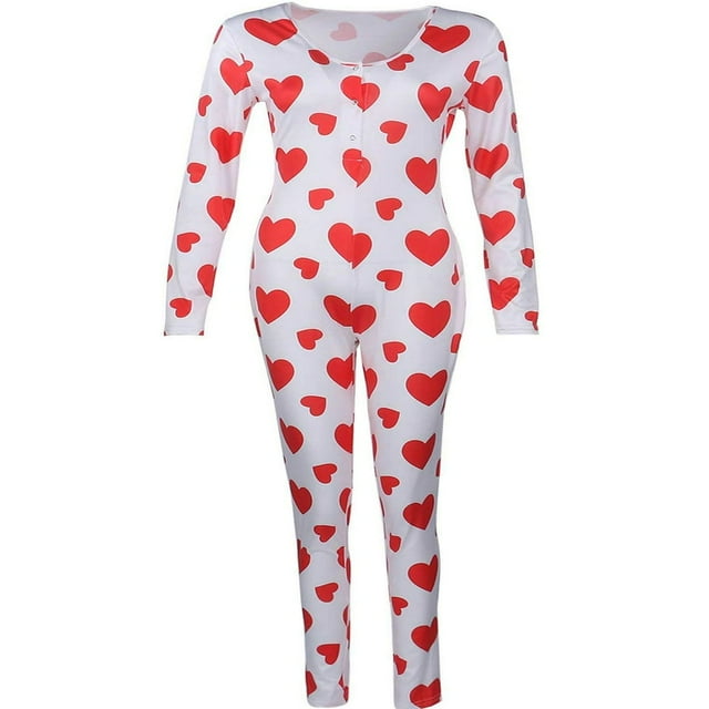 Pyjama une Pièce pour Femmes Imprimé Dessins Animés Combinaison