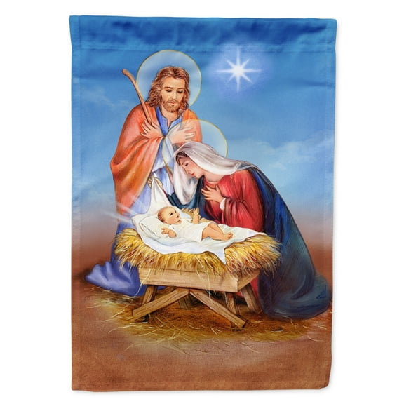 Carolines Treasures APH3905CHF Christmas Nativity Flag Canvas House Size  Large multicolor
