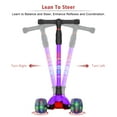 thumbnail image 4 of Allek Kick Scooter B02 with Light-Up Wheels and 4 Adjustable Heights for Children from 3-12yrs (Purple), 4 of 8