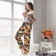 thumbnail image 5 of Fotbe fall Pumpkin Daisy Pantalones de Pijama para Mujer, Pantalones de Dormir, Pantalones Pj con Cordón y Bolsillos-3X-Large, 5 of 6
