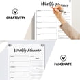 thumbnail image 4 of MasteelfCA 1 Set of Weekly Plan Memo Board Creative Message Board Handwritten Display Board, 4 of 6