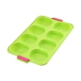 thumbnail image 1 of MasteelfCA 8 Slots French Roll Baking Mold Silicone Food Grade Bakeware Pudding Decorating Tools (Green), 1 of 7