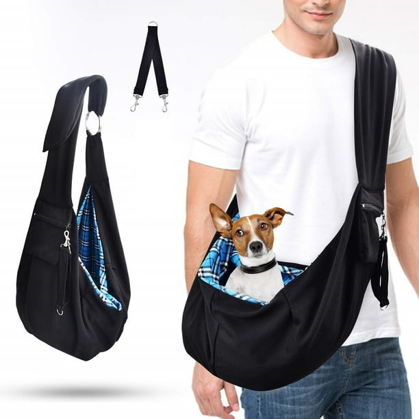 Bolsa transportadora para perros, bolsa transportadora para perros pequeños, bolsa transportadora para perros con correa ajustable para el hombro y cinturón de seguridad, mochila para perros y gatos d