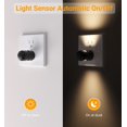 thumbnail image 2 of Luz nocturna LED TSEXES, paquete de 6, sensor de anochecer a amanecer, 3000K, 2 of 8