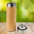 thumbnail image 2 of Mantén tu té y café calientes mientras viajas con esta taza de viaje con aislamiento al vacío de bambú sostenible, 2 of 8