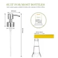 thumbnail image 6 of 4Pcs Soap Dispenser Pump Replacement Stainless Steel Lotion Dispenser Pump for Regular 28/400 Neck Bottles for Bathroom, 6 of 7