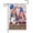 Multicolor-US Gnomes, variant on 4th Of July Patriotic Garden Flag Red Vintage Truck Wildflowers American USA Flag Welcome Yard Flags for Outside 12x18 Inch Double Sided Yard Lawn Porch Patriotic Decorations