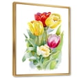thumbnail image 3 of Designart 'Bouquet of Red and White Tulips' Traditional Framed Canvas Wall Art Print, 3 of 5