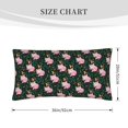 thumbnail image 3 of Disketp Pink Sleeping Fox Pillowcase, Queen Size Pillow Cases for Bedroom,Office,Sofa, Pillow Cover with Envelope Closure - 20x36in, 3 of 7