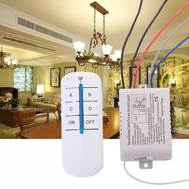 Wireless Light Switch Kit Remote Control and Receiver Kit Lamp Light  Digital Wireless Wall Remote Control Switch Receiver Transmitter 220V Wall  Switch