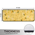 thumbnail image 5 of Kitchen Rugs Sets Of 2,Yellow Lemon Fruit Slices Yellow Pattern Anti Fatigue Kitchen Mat Rugs Non Slip Washable,Decorative Kitchen Floor Mats for Kitchen,Sink,Laundry,17"x47"+17"x47", 5 of 5