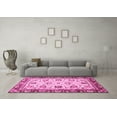 thumbnail image 3 of Ahgly Company Indoor Square Oriental Pink Traditional Area Rugs, 7' Square, 3 of 4
