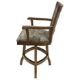 thumbnail image 3 of Tobias Designs 26" Swivel Solid Wood Counter Stool in Poet Desert Brown, 3 of 3