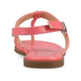 thumbnail image 3 of Journee Womens Gerra T-Strap Toe Ring Flat Sandals, 3 of 9