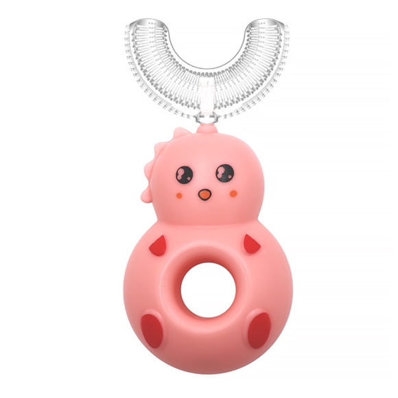 Minnieouse Cepillo de portátil en forma de U, cepillos de limpieza de de 360 grados con mango, cepillos de para el cuidado de cuidado de los oídos Rosado Minnieouse CE012043-01