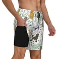 thumbnail image 3 of Fotbe Colorful Poodle Dog Men’s Swim Trunks Quick Dry Swim Shorts Board Shorts with Mesh Lining-3X-Large, 3 of 9