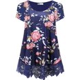 thumbnail image 2 of HSHDLDF Plus Size Swing Lace Flowy Tank Top for Women, 2 of 5