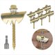 thumbnail image 3 of 50 Sujetadores de Cercas de Alambre de Aleación de Zinc para Clavos de Cercas de Madera Blanda para Agricultura, Jardinería, Tornillo de Grapas para Cercas Reutilizados, 3 of 5
