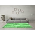 thumbnail image 3 of Ahgly Company Indoor Rectangle Patchwork Emerald Green Transitional Area Rugs, 8' x 10', 3 of 4
