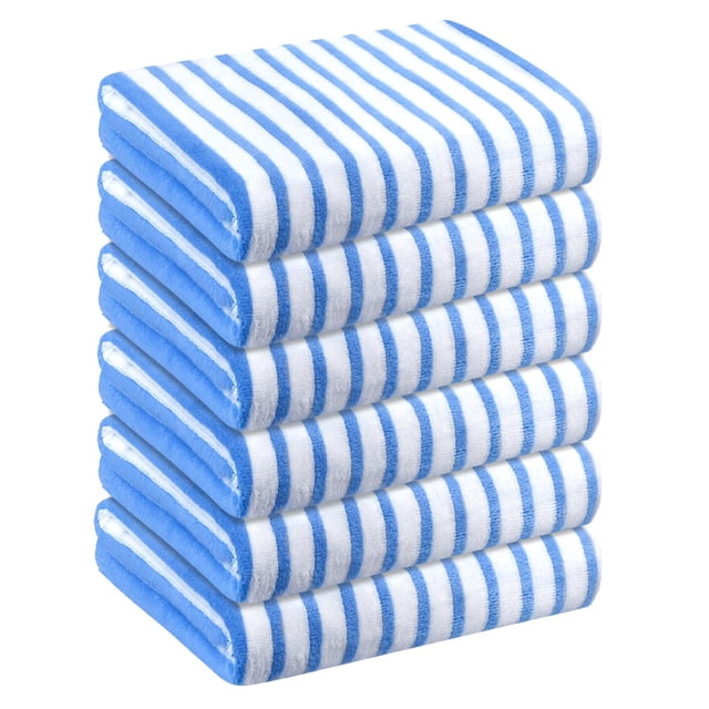 Toalla JML de microfibra, 76 x 152 cm, absorbente, de secado rápido, paquete de 6