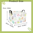 thumbnail image 3 of Goowood Easter Basket Toy Storage Bin Versatile Baby Hamper for Nursery Organizer Holiday Gift Container Dog Toy Box Home Decor, 3 of 7