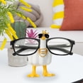 thumbnail image 4 of Momihoom Cool Hip-Hop Duck Figurine with Crown, Sunglasses, and Gold Chains, Whimsical Tabletop Decor for Home and Office, 4 of 7