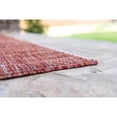 thumbnail image 4 of Unique Loom Solid Collection Casual Transitional Indoor and Outdoor Flatweave Area Rug, 8' x 11' 4", Rust Red/Terracotta, 4 of 5