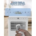 thumbnail image 3 of 10000 BTU Portable Air Conditioners with Dehumidifier & Fan, Standing Air Conditioner Cools Up to 450 Sq.Ft., Smart Mode, Remote, Auto Swing, 24H Timer, Include Installation Kits, White, 3 of 7