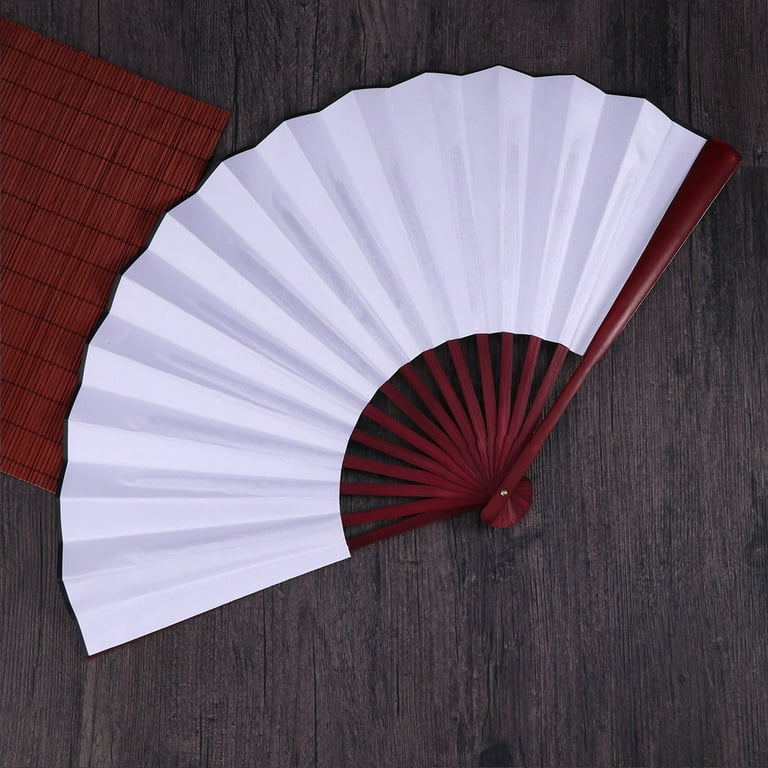 Plain white 2024 hand fans