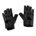 thumbnail image 4 of Guantes de PU de medio dedo Zulema Estilo Punk Rock para hombres, 4 of 7