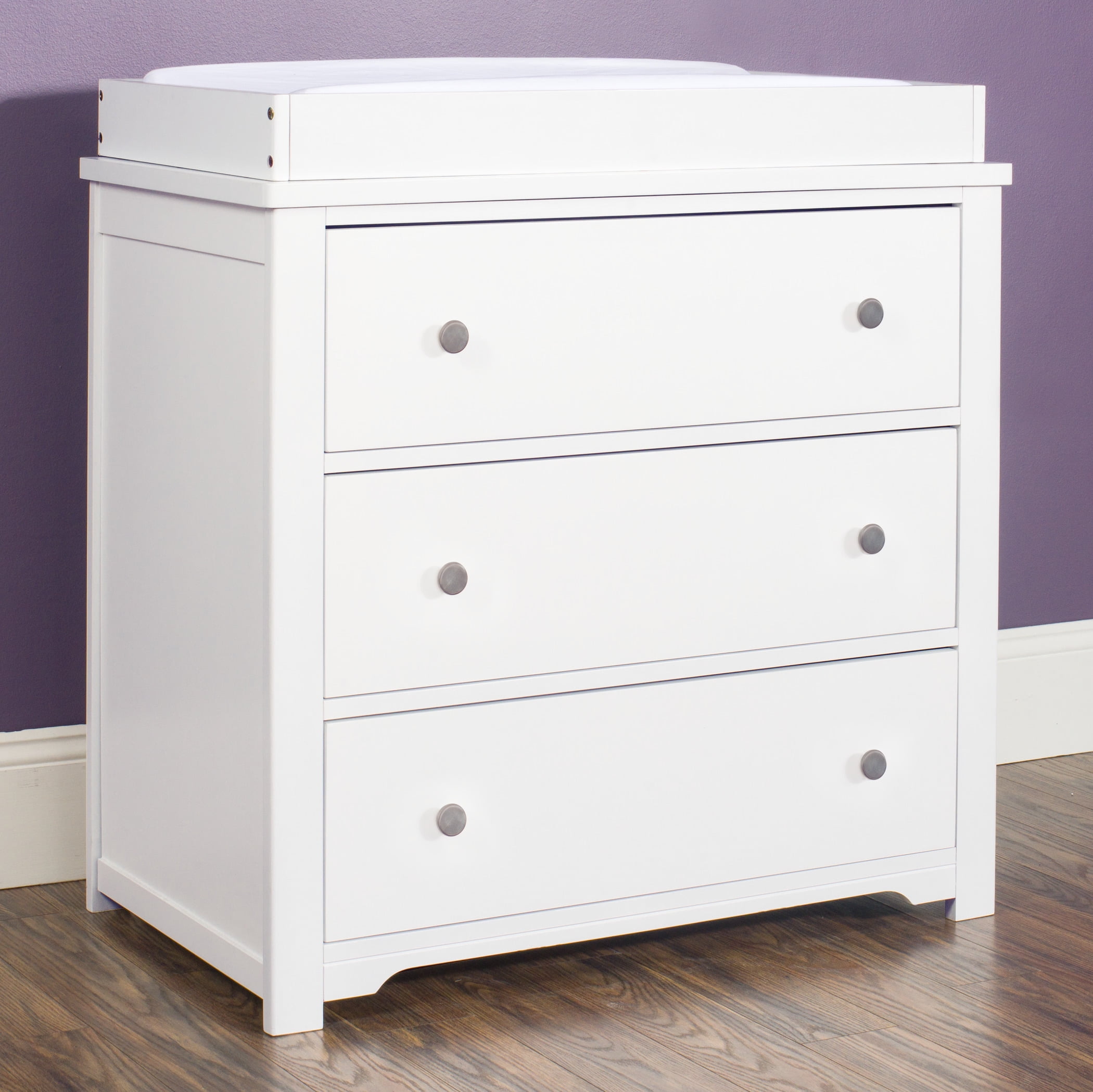 Forever Eclectic Harmony 3Drawer Dresser with Table Topper Kit, Matte