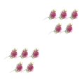 thumbnail image 3 of Flores artificiales Inteprter 2Conjunto ciruela púrpura para decoración del hogar interior o exterior, 3 of 6