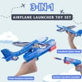 thumbnail image 2 of Loveon Airplane Launcher Toy Unisex Birthday Gift with 10 Foam Darts, Red, Blue & Orange, 3 Pack, 2 of 7