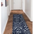 thumbnail image 2 of Garland Rug Denali Polypropylene Navy/Silver Indoor Runner Rug, 2' x 7', 2 of 6