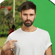 Foldable Background Green Screen Backdrop for Chair Photography Gaming and Live Streaming