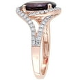 thumbnail image 3 of Everly Women's Garnet 14k Rose Gold Ring, 3 of 8