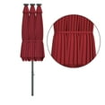 thumbnail image 3 of Patiojoy Parasol de Patio Extérieur à Double Face de 15 Pieds à DEL Solaires Bourgogne, 3 of 9