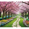 thumbnail image 3 of LUUFILx Cherry Blossom Themed Background Banner Spring Party Decorations Backdrop for Garden Parties Outdoor Celebrations Photo Shoots, 3 of 6